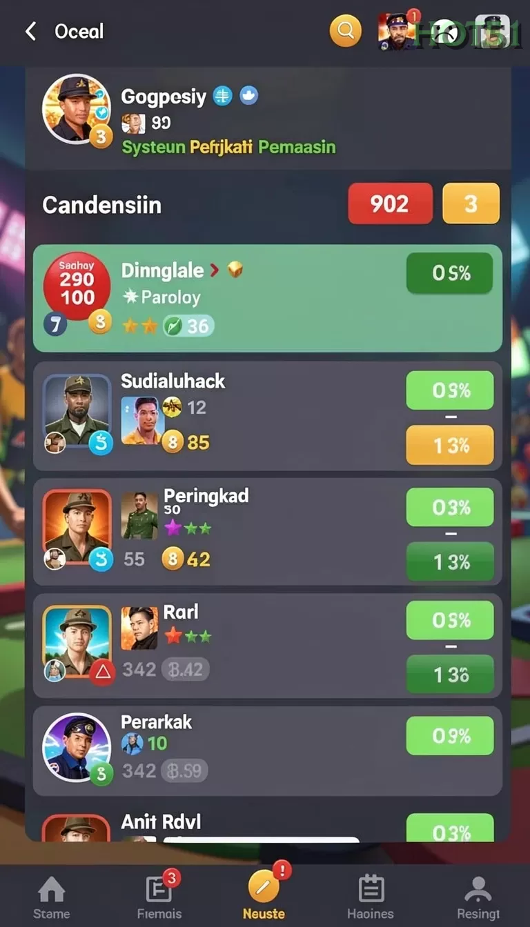 Galeri pratinjau visual hot51 build APK resmi terbaru